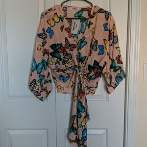 COPY - Cropped butterfly tie top SMYM